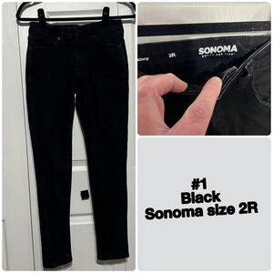 Sonoma Black Denim Pants